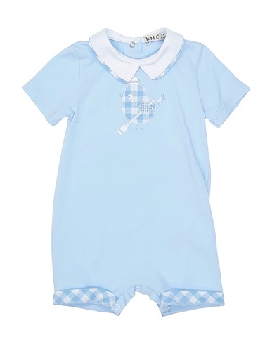 EMC EVERYTHING MUST CHANGE Romper Sky blue 92% Cotton, 8% Elastane