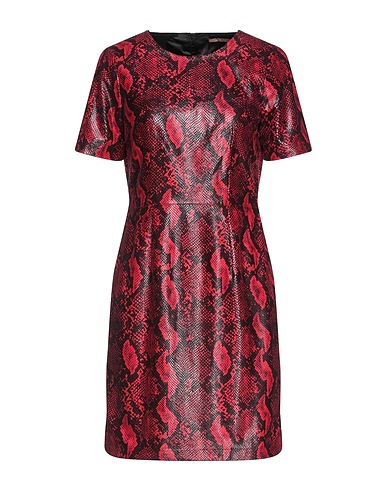 KOCCA Vestito corto Rosso 100% Poliestere, Poliuretano