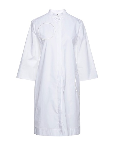 MANILA GRACE Shirt dress White 100% Cotton