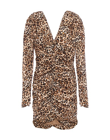 NICHOLAS Short dress Beige 100% Silk