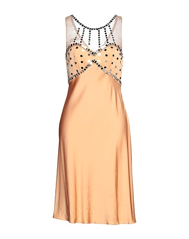 MOSCHINO Midi dress Apricot 96% Viscose, 4% Elastane, Polyamide, Acrylic, Other Fibres