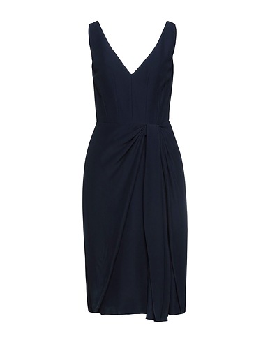 MCQUEEN Midi dress Midnight blue 52% Viscose, 48% Acetate