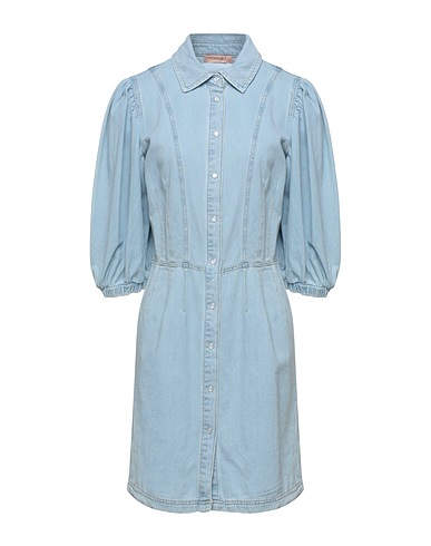 TWINSET Denim dress Blue 100% Cotton