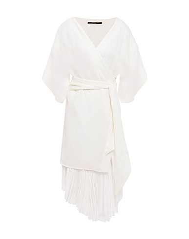 MOTHER OF PEARL Midi dress Ivory 54% Viscose, 46% Wool, Polyester