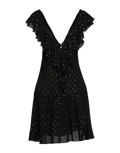 PIN UP STARS Short dress Black 99% Viscose, 1% Lurex®