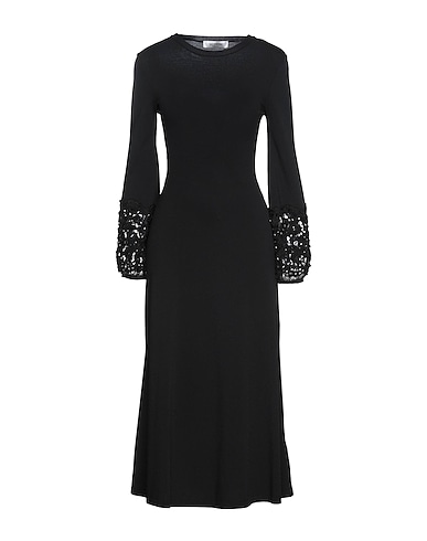 VALENTINO GARAVANI Midi dress Black 75% Viscose, 25% Polyester