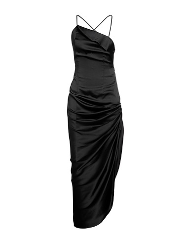ACTUALEE Long dress Black 100% Polyester