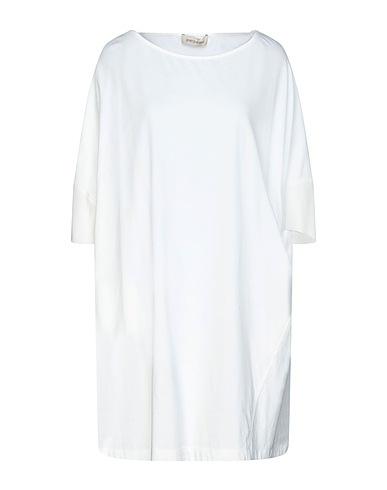 GENTRYPORTOFINO Short dress White 100% Cotton, Silk