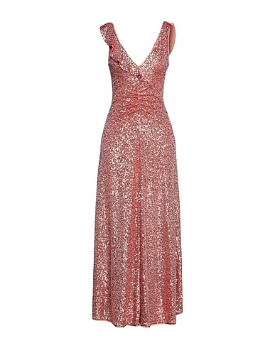 PINKO Robe à paillettes Saumon 97% Polyester, 3% Élasthanne