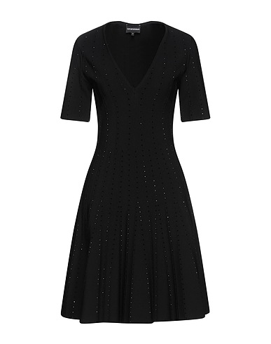 EMPORIO ARMANI Short dress Black 83% Viscose, 17% Polyester