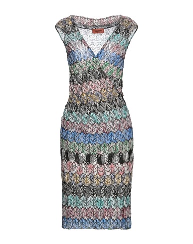 MISSONI Midi dress Pink 96% Viscose, 2% Metal, 2% Polyester