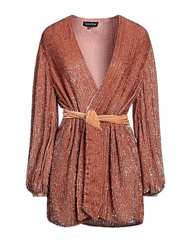 RETROFÊTE Kurzes Kleid Bronze 100% Viskose