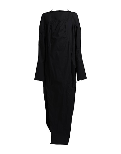RICK OWENS Long dress Black 89% Virgin Wool, 11% Polyamide