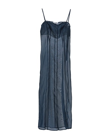 JIL SANDER Midi dress Navy 100% Silk