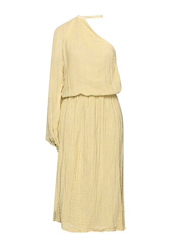 JENS PIRATE BOOTY Vestito midi Giallo pastello 100% Cotone