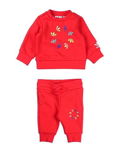 ADIDAS ORIGINALS Completo Baby  CREW SET
 Rosso 70% Cotone organico, 30% Poliestere riciclato, Elastan
