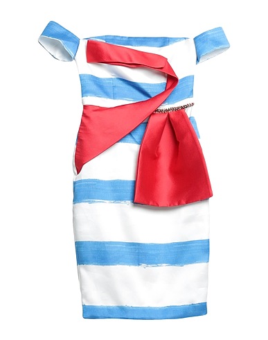 NB STYLE Short dress White 100% PES - Polyethersulfone