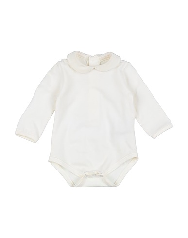 DOLCE&GABBANA Baby bodysuit White 87% Cotton, 10% Elastane, 3% Silk