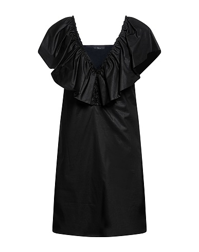 HANITA Short dress Black 100% Cotton