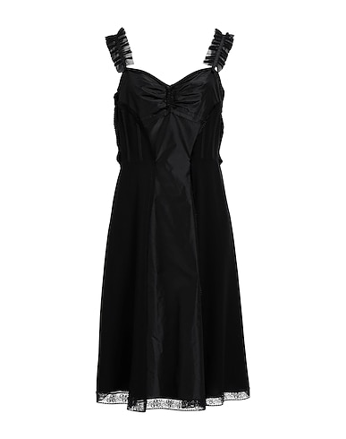 MOSCHINO Midi dress Black 100% Silk, Acetate, Elastane, Polyamide