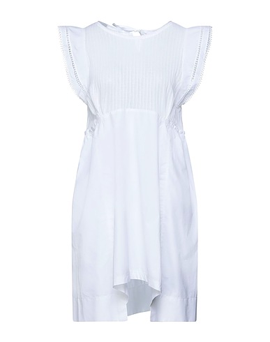 HIGH Short dress White 90% Cotton, 10% Polyamide