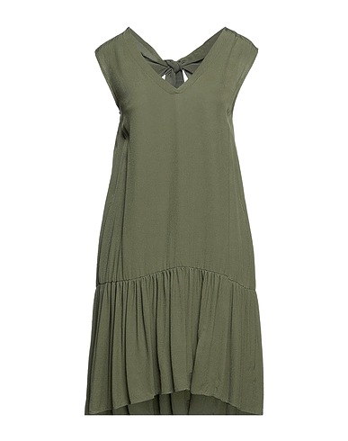 SFIZIO STUDIO Kurzes Kleid Militärgrün 100% Viskose