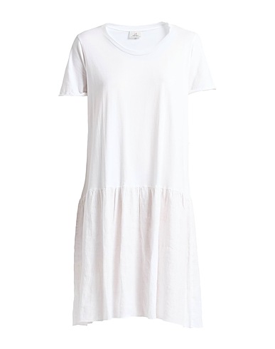 DEHA Short dress White 100% Cotton, Linen