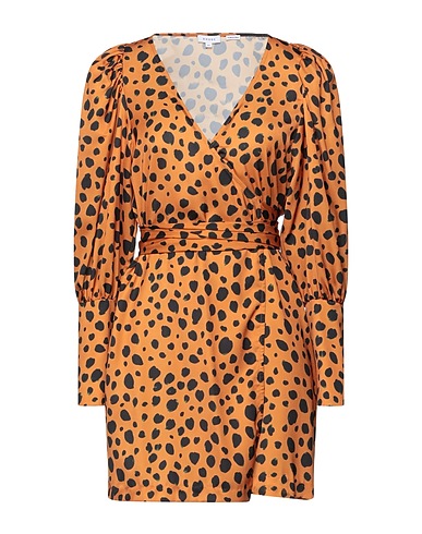RHODE Short dress Camel 100% Polyester