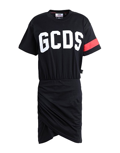 GCDS Sheath dress Black 100% Cotton