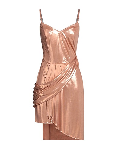 ELISABETTA FRANCHI Short dress Copper 100% Viscose