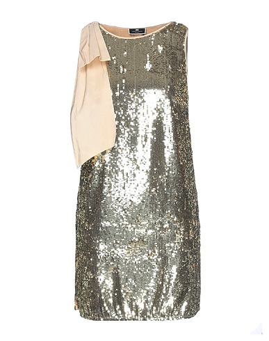 ELISABETTA FRANCHI Sequin dress Gold 100% Polyester