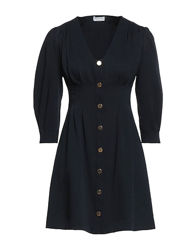 SANDRO Shirt dress Midnight blue 100% Polyester