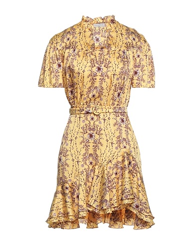 SANDRO Short dress Yellow 100% Polyester
