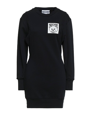 MOSCHINO Mini dresses NERO 100% Cotton