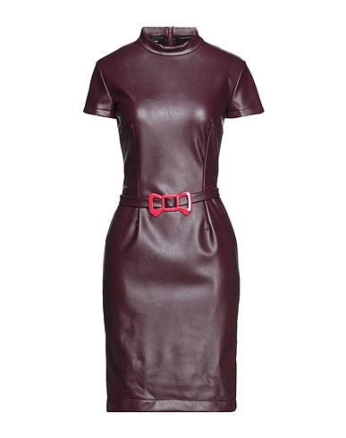 BOUTIQUE MOSCHINO Sheath dress Plum 50% Polyurethane, 45% Polyester, 5% Other Fibres