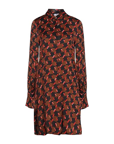 SFIZIO STUDIO Patterned shirts & blouses Chocolate brown 100% Viscose
