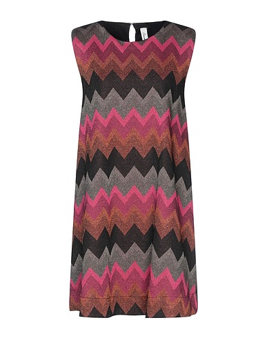 SOUVENIR Short dress Fuchsia 73% Viscose, 14% Lurex®, 11% Polyamide, 2% Elastane, Polyester