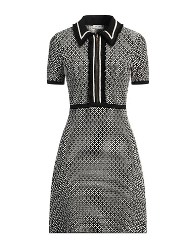 SANDRO Office dress Black 59% Viscose, 40% Polyamide, 1% Elastane