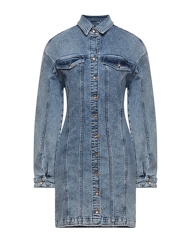 PEPE JEANS デニムドレス ブルー コットン 85% / ポリエステル 10% / ゴム 5%