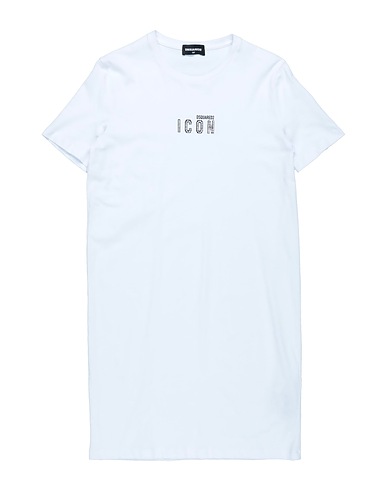 DSQUARED2 Vestito Bianco 100% Cotone, Poliestere