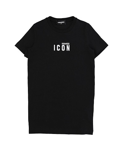 DSQUARED2 Dress Black 100% Cotton, Polyester