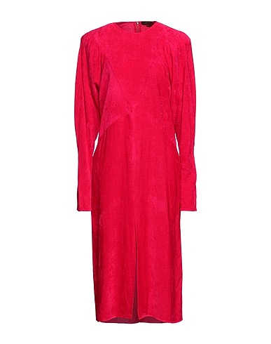 ISABEL MARANT Midi dress Fuchsia 89% Viscose, 11% Linen