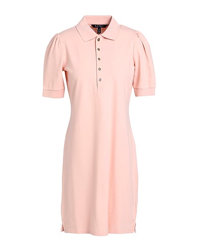 LAUREN RALPH LAUREN Office dress COLLARED SHIFT DRESS
 Light pink 97% Cotton, 3% Elastane