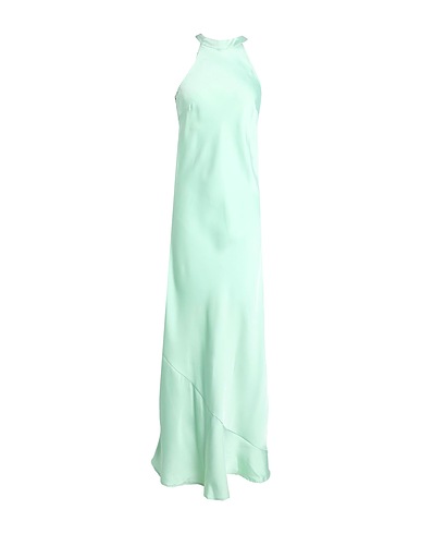 VILA Long dress Light green 100% Polyester