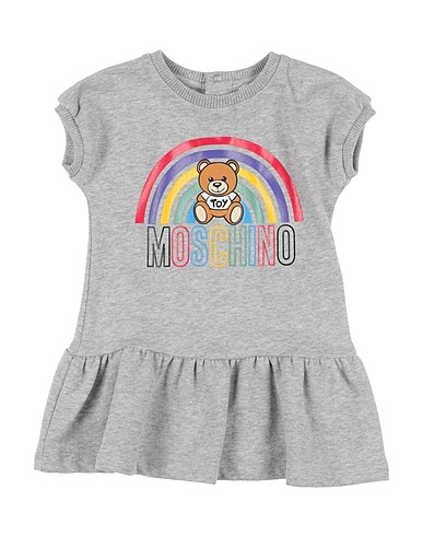 MOSCHINO BABY Βρεφικό φόρεμα Γκρι 95% Βαμβάκι, 5% Ελαστάνη