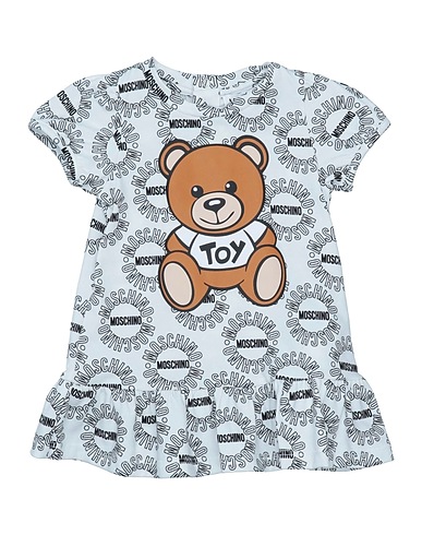 MOSCHINO BABY Baby dress White 96% Cotton, 4% Elastane