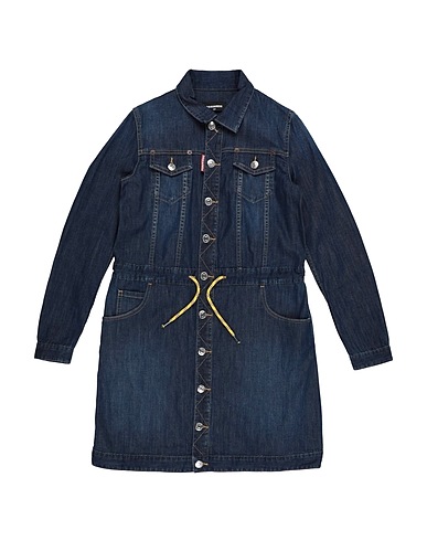DSQUARED2 Denim dress Blue 98% Cotton, 2% Elastane