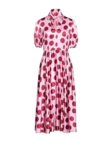 DOLCE&GABBANA Midi dress Pink 96% Silk, 4% Elastane