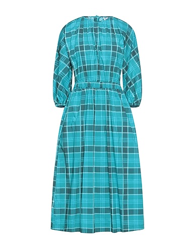 LIVIANA CONTI Midi dress Deep teal 96% Cotton, 4% Elastane