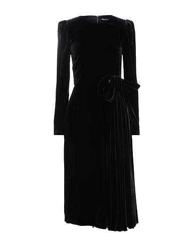 DOLCE&GABBANA ひざ丈ワンピース ブラック レーヨン 82% / シルク 18%
